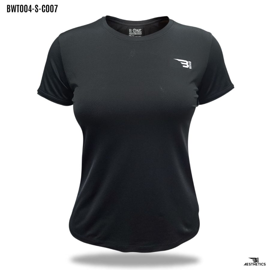 black crew-neck t-shirt