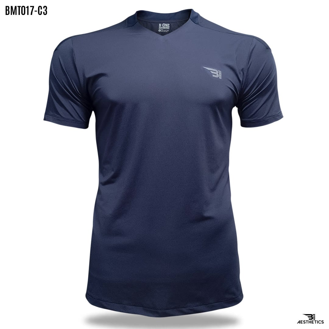 dark blue V-bond t-shirt