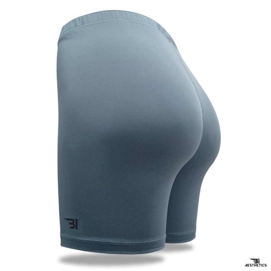 women's gray tight shorts