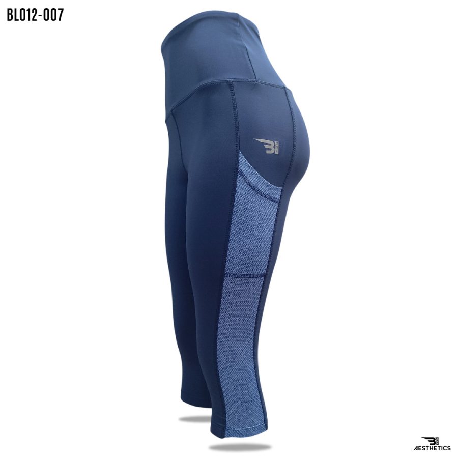 dark blue knee length legging