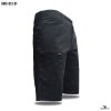 black micro cargo shorts