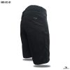 black micro cargo shorts