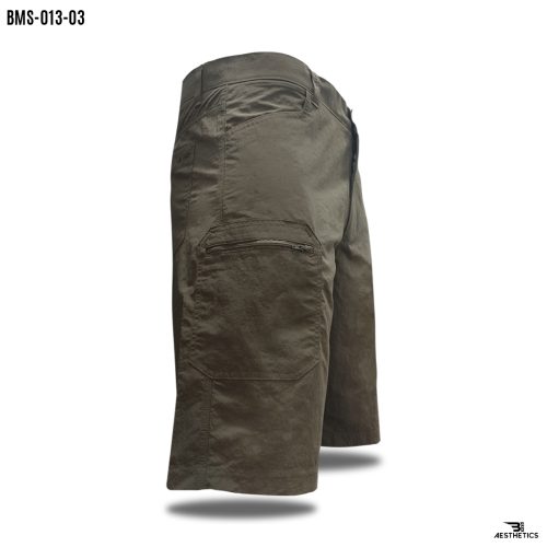 umber micro cargo shorts