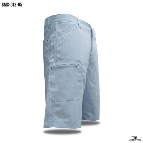 blue gray micro cargo shorts