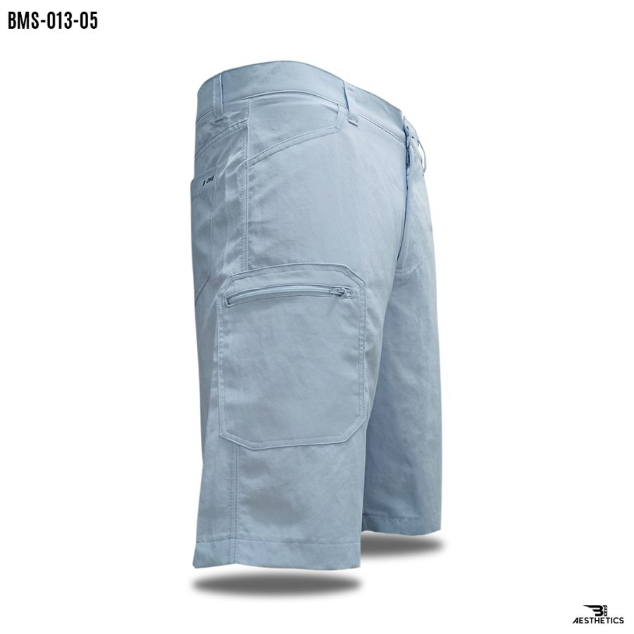 blue gray micro cargo shorts