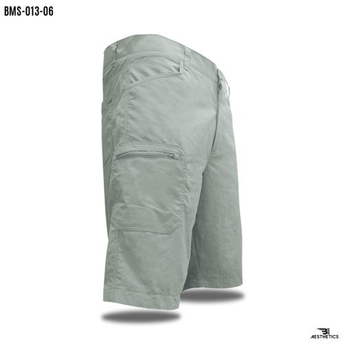 light gray micro cargo shorts