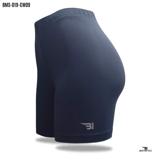 women's navy blue tight shorts