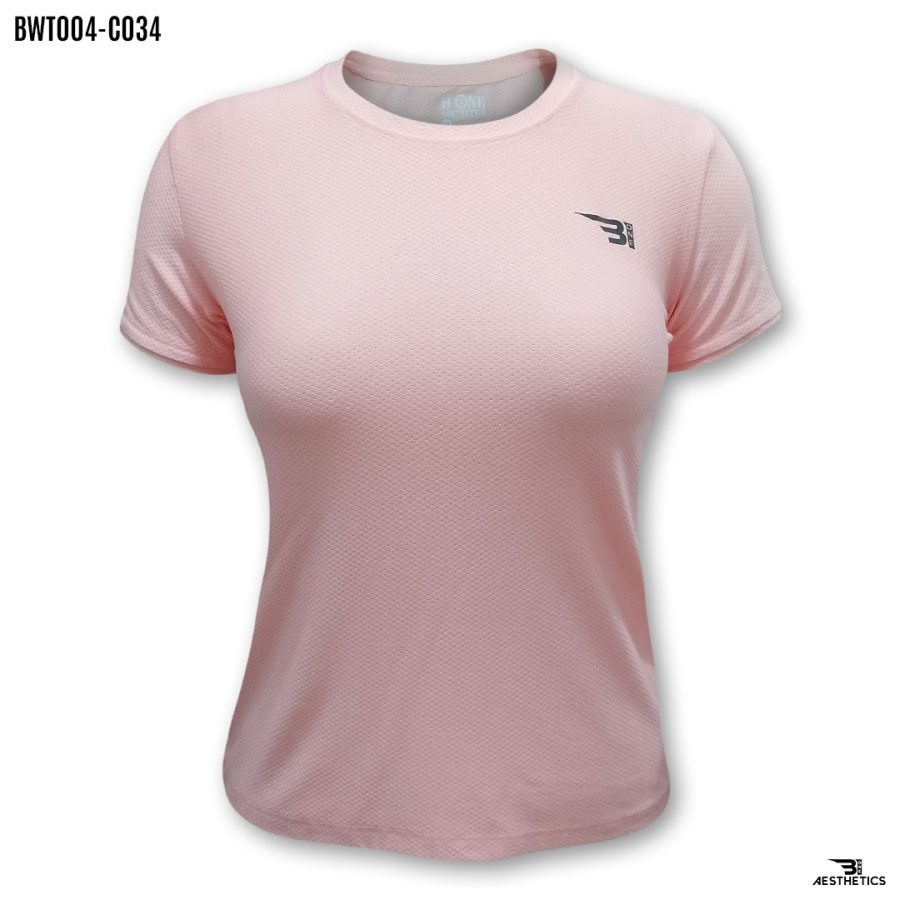 pastel pink crew-neck t-shirt