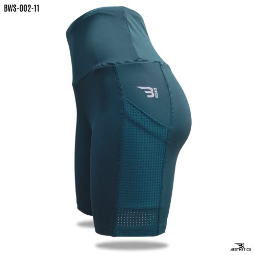 dark teal blue sports tights