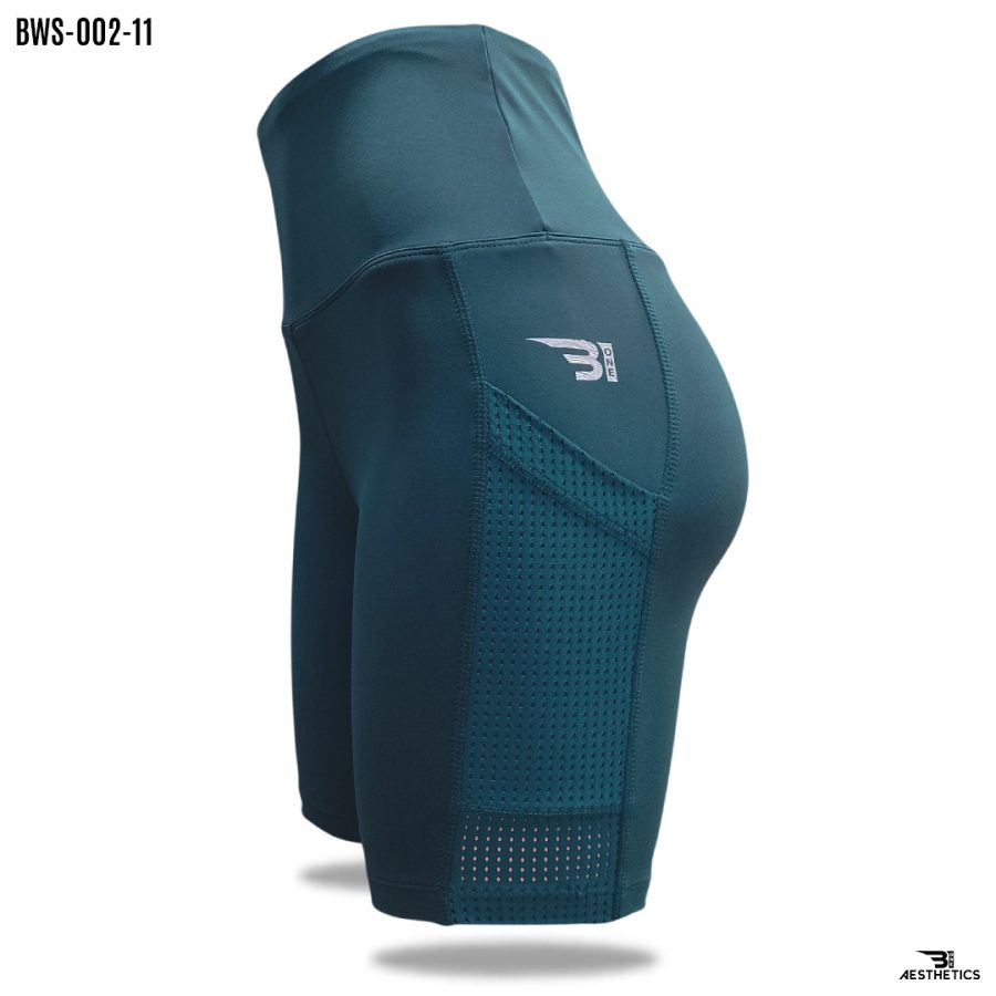 dark teal blue sports tights