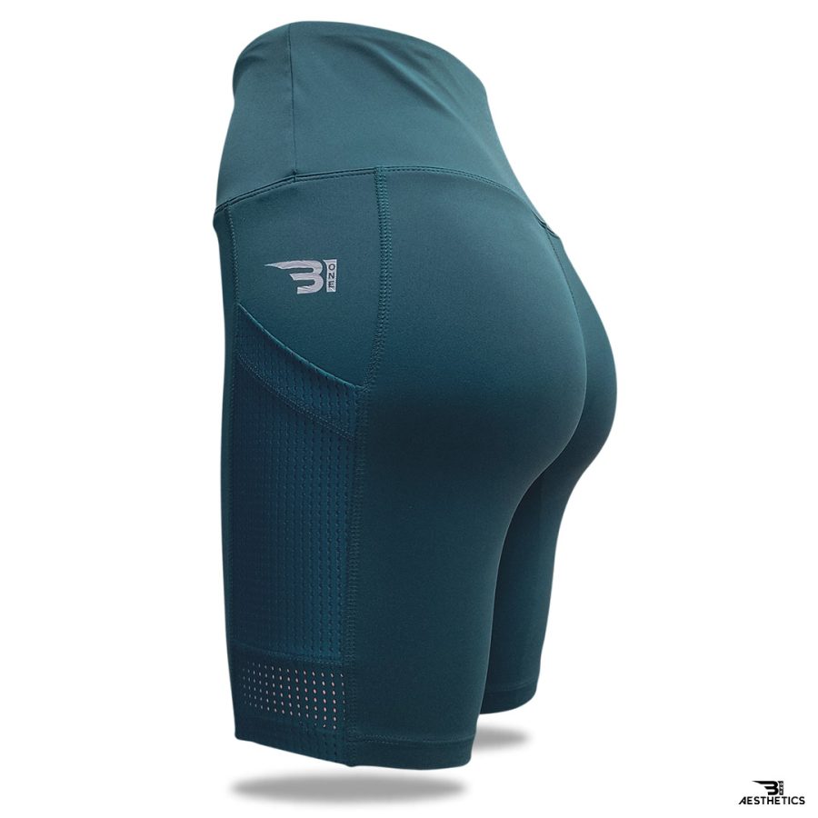dark teal blue sports tights