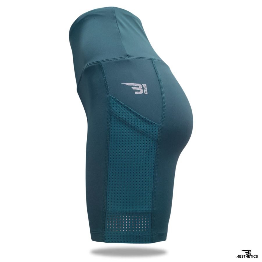 dark teal blue sports tights