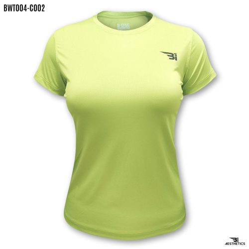 neon green crew-neck t-shirt