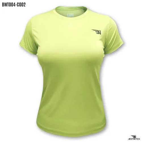 neon green crew-neck t-shirt