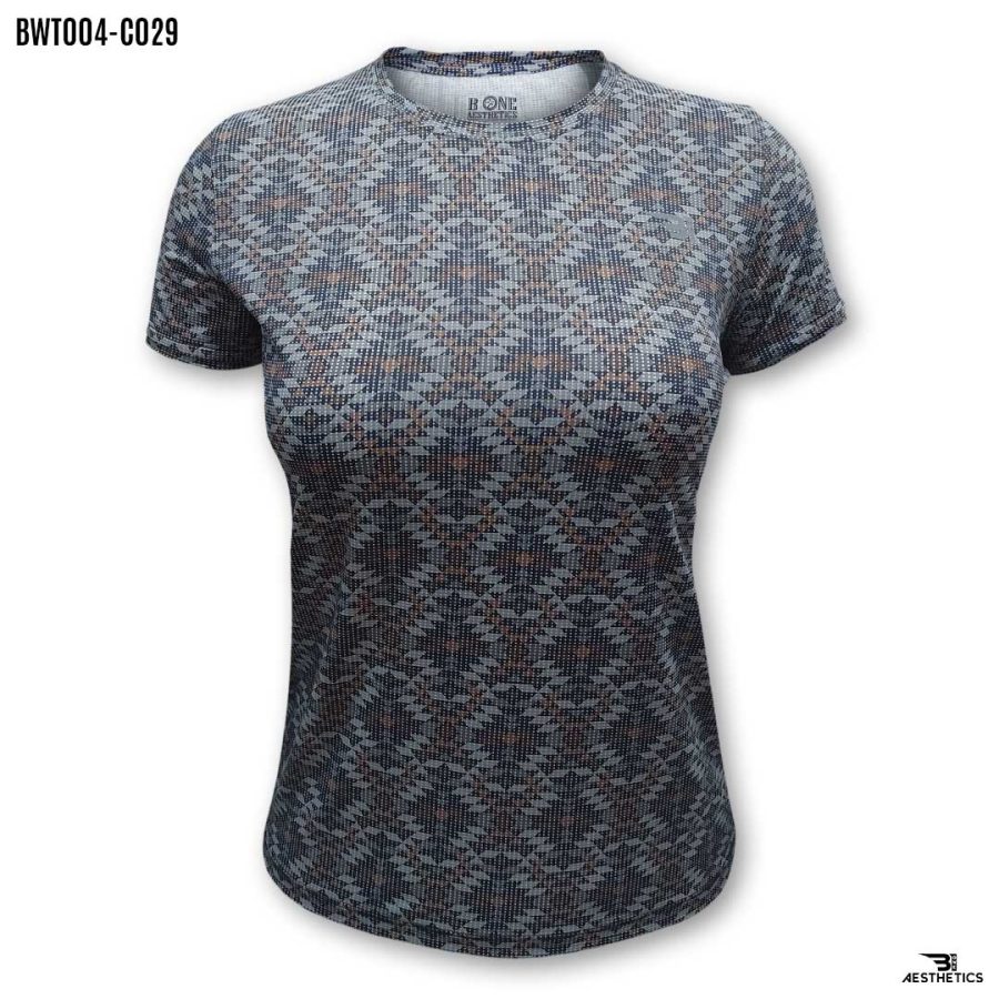 vintage patterned crew-neck t-shirt