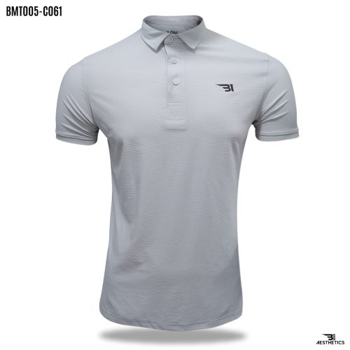 white polo collar t-shirt