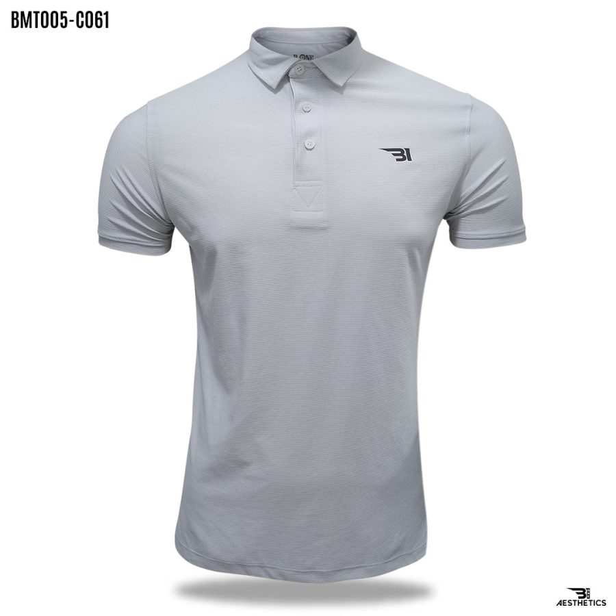 white polo collar t-shirt