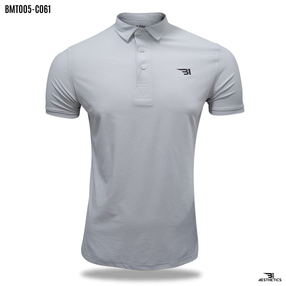 white polo collar t-shirt