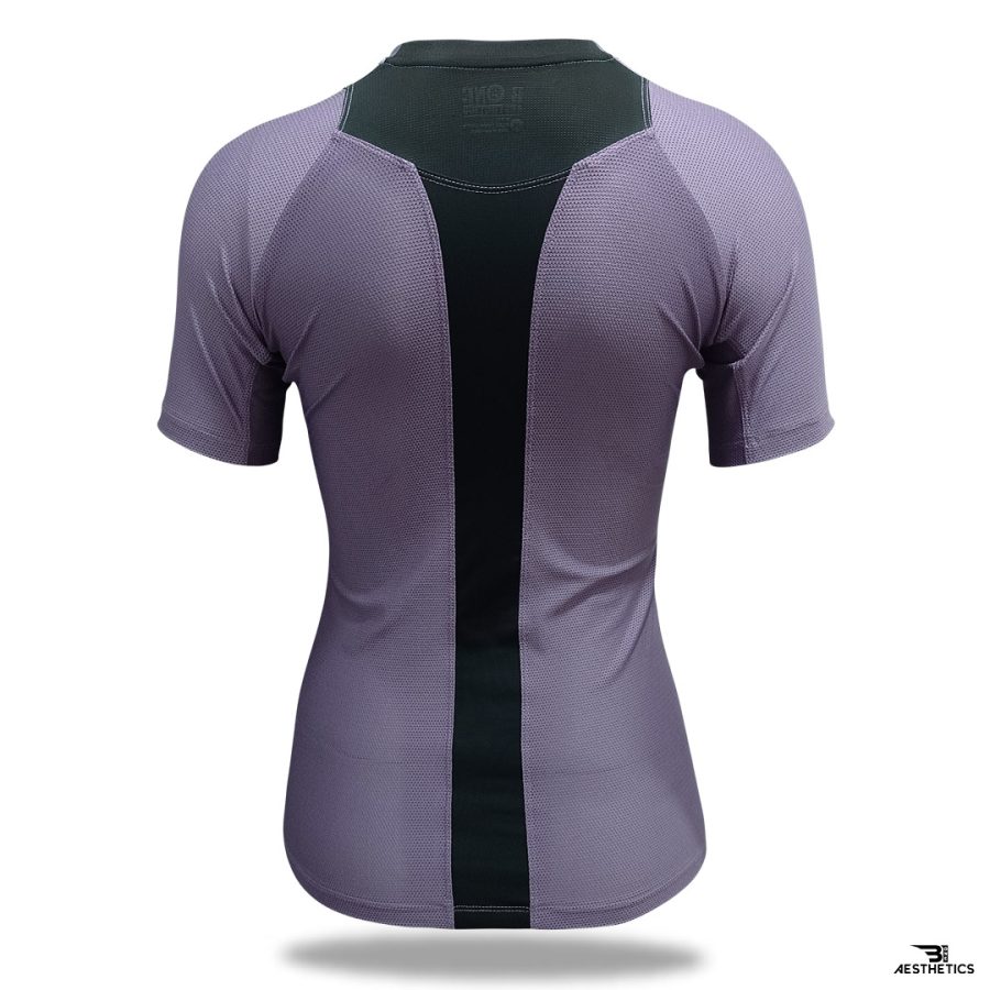back contrast purple t-shirt