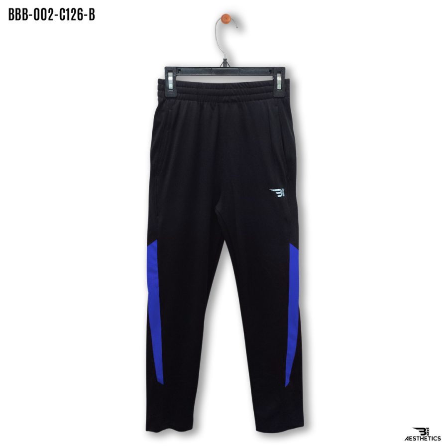 boys blue side mesh track bottoms