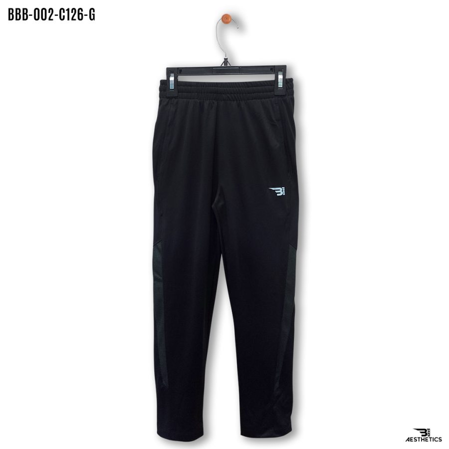 boys gray side mesh track bottoms