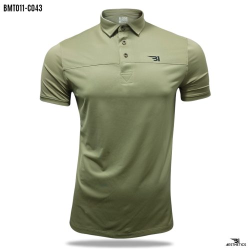 moss green polo t-shirt