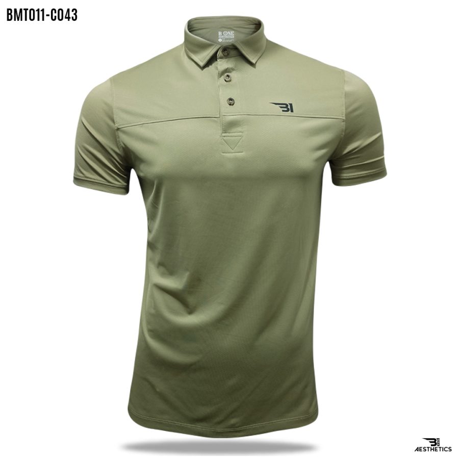 moss green polo t-shirt