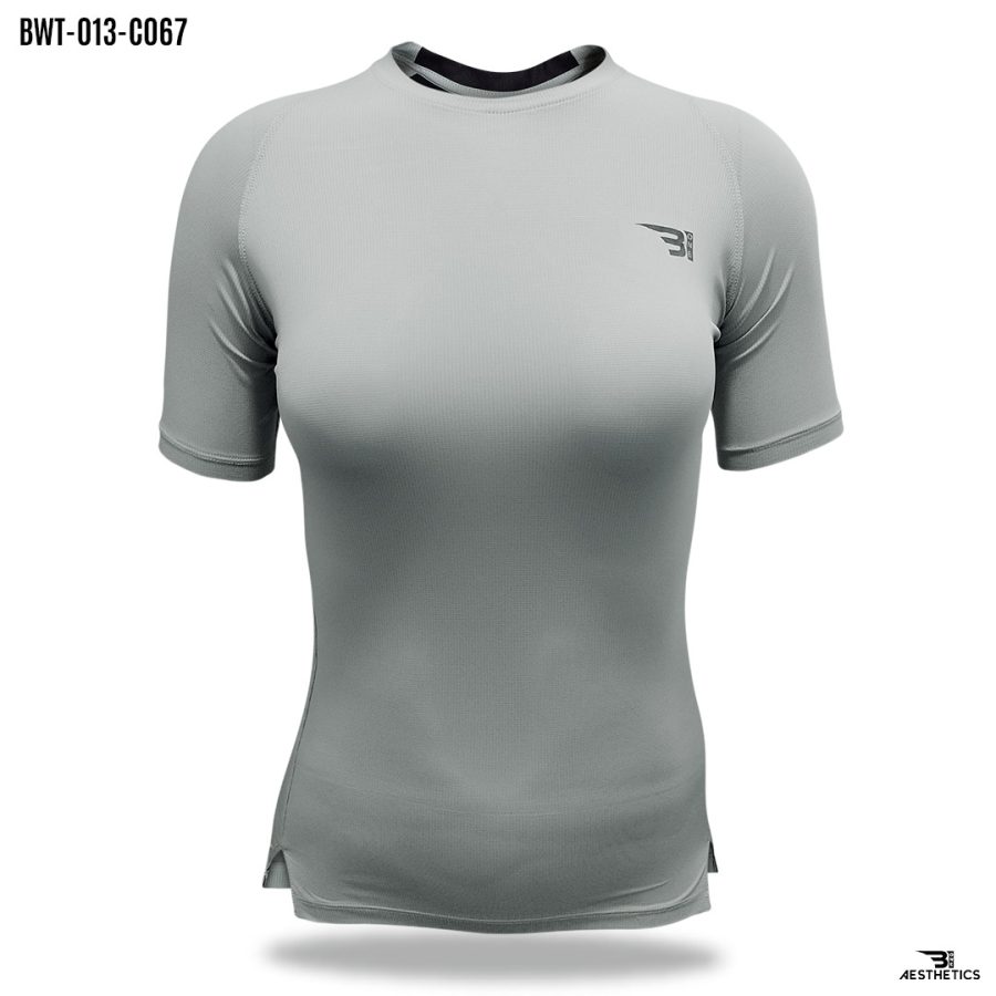 back contrast gray t-shirt