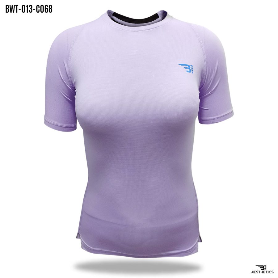 back contrast pastel purple t-shirt