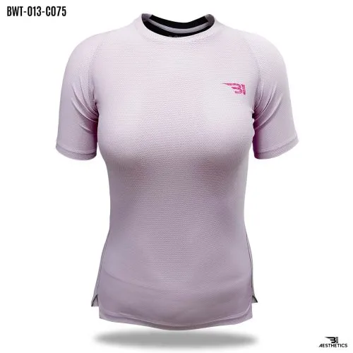 back contrast cute pink t-shirt