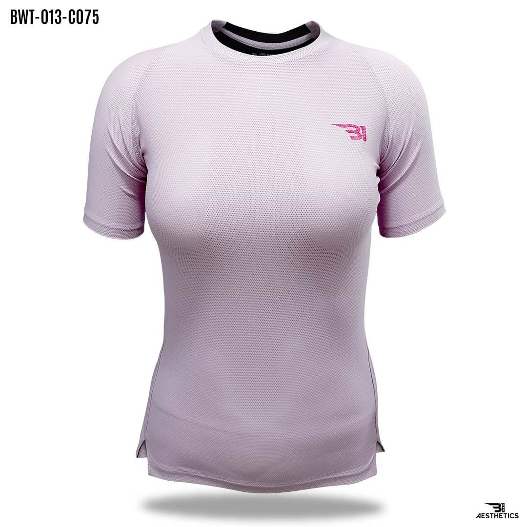 back contrast cute pink t-shirt