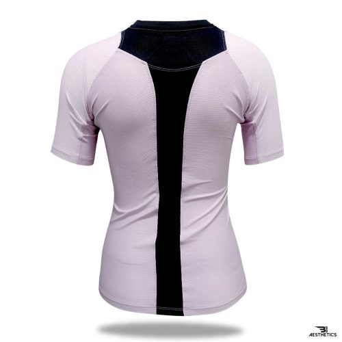 back contrast cute pink t-shirt