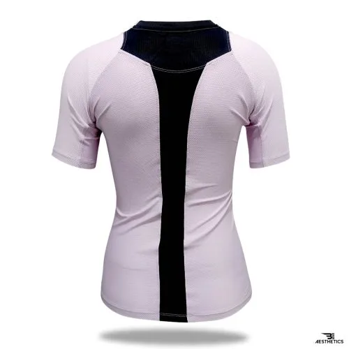 back contrast cute pink t-shirt