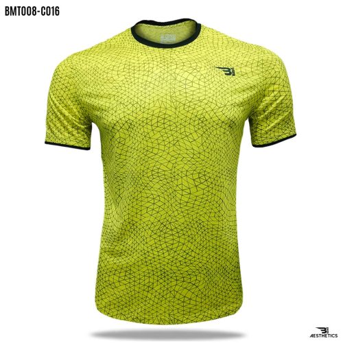 chartreuse yellow crew neck t-shirt