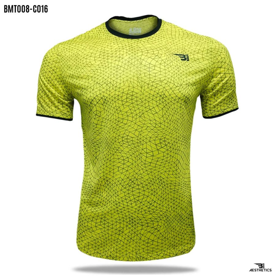 chartreuse yellow crew neck t-shirt