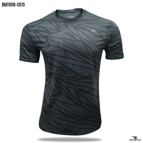b1 gray crew neck t-shirt