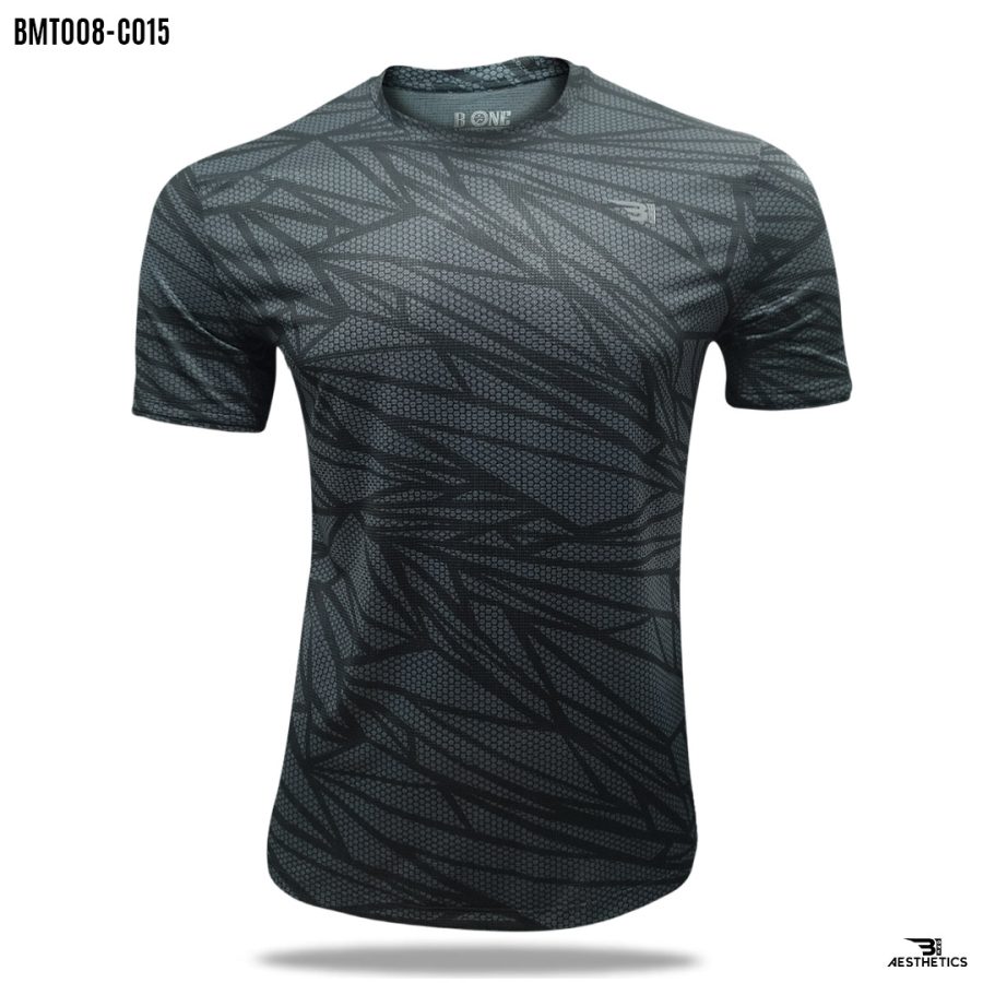 b1 gray crew neck t-shirt