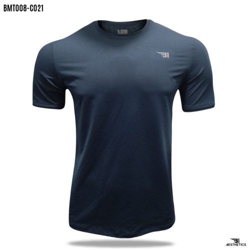 navy blue crew neck t-shirt