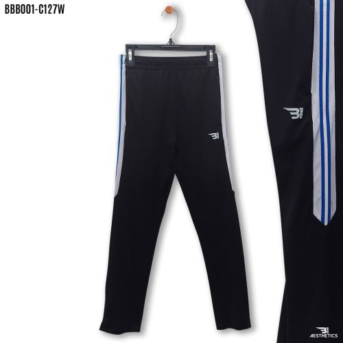 boys white side stripe track bottoms