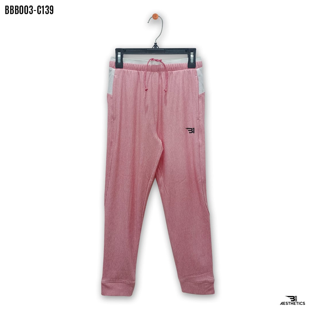 kids pink marl jogger