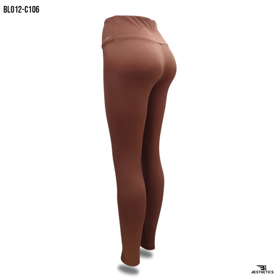 chocolate brown high rise leggings