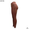 chocolate brown high rise leggings