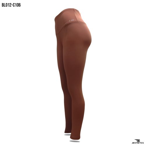 chocolate brown high rise leggings