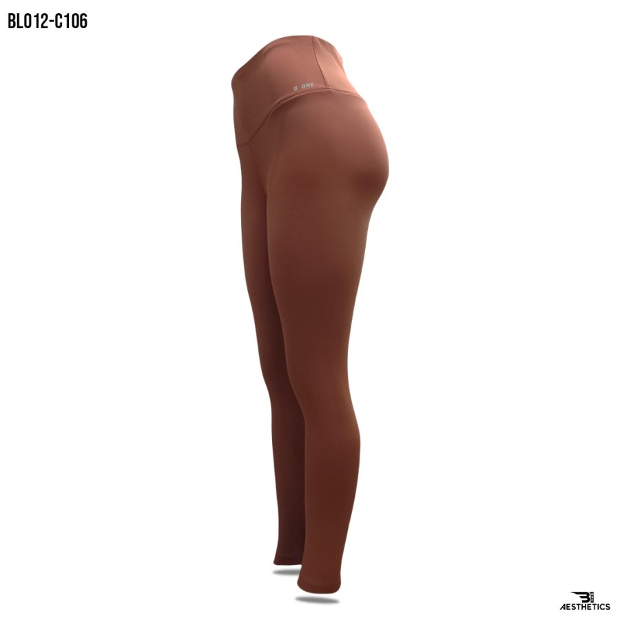 chocolate brown high rise leggings