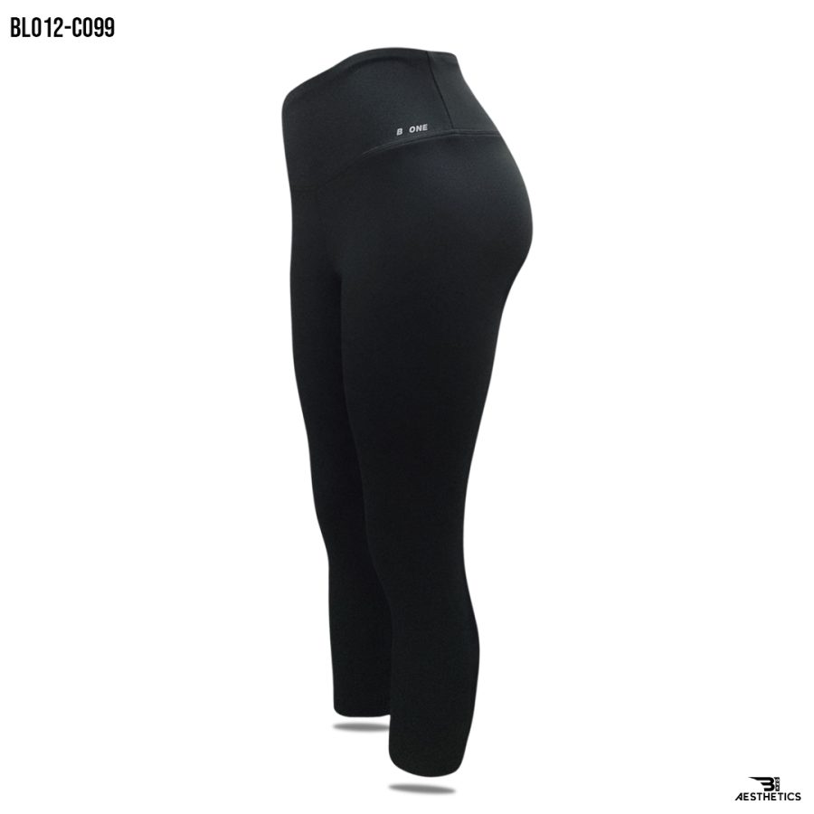 black knee length leggings