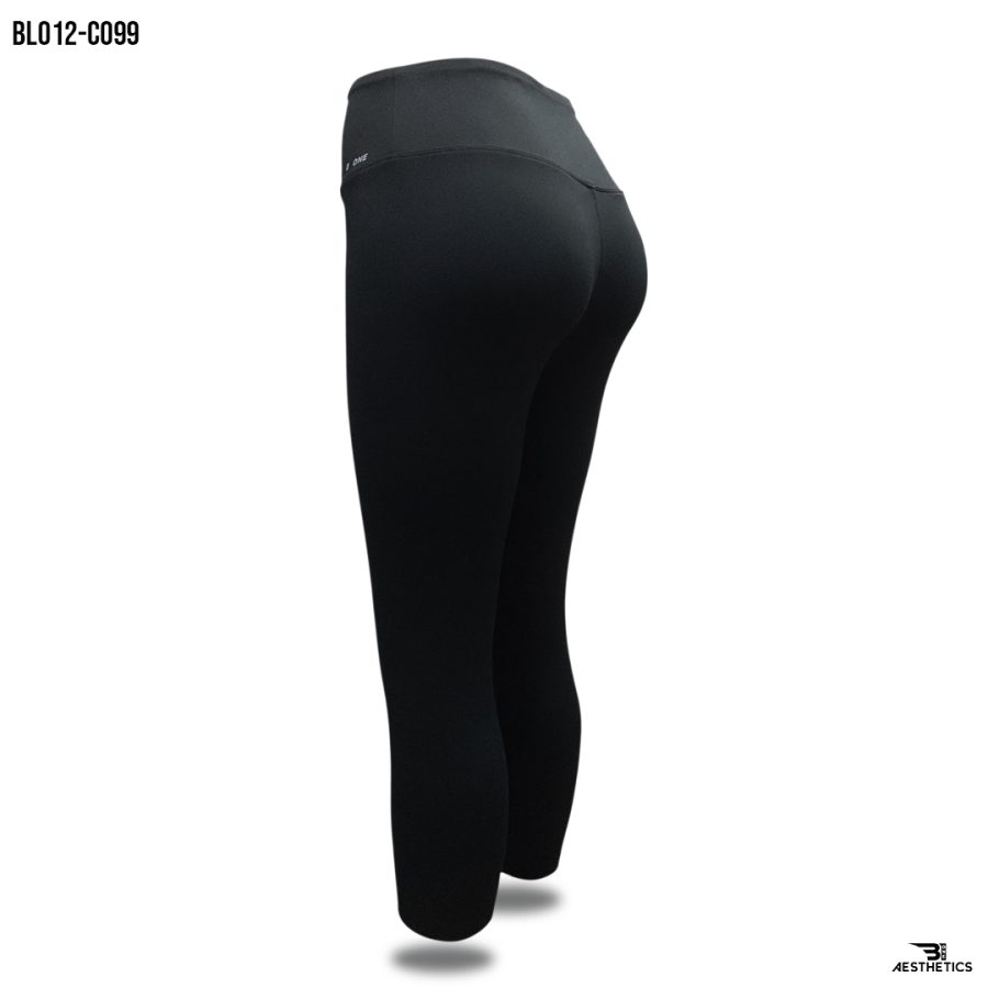black knee length leggings
