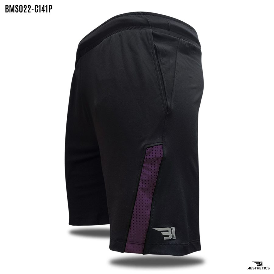 purple front contrast shorts