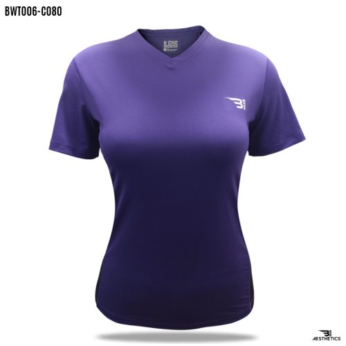 side contrast indigo t-shirt
