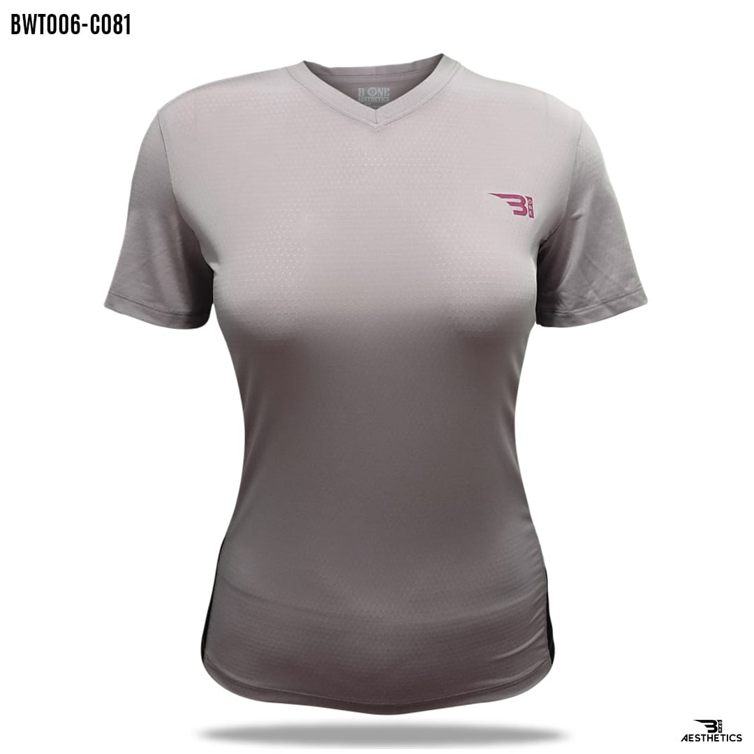 side contrast dusty pink t-shirt