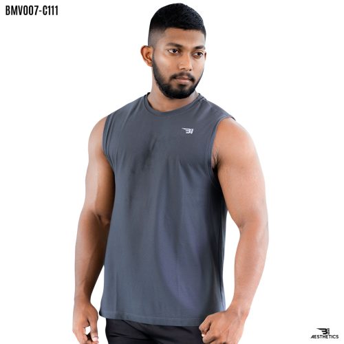 men's slate gray arm cut